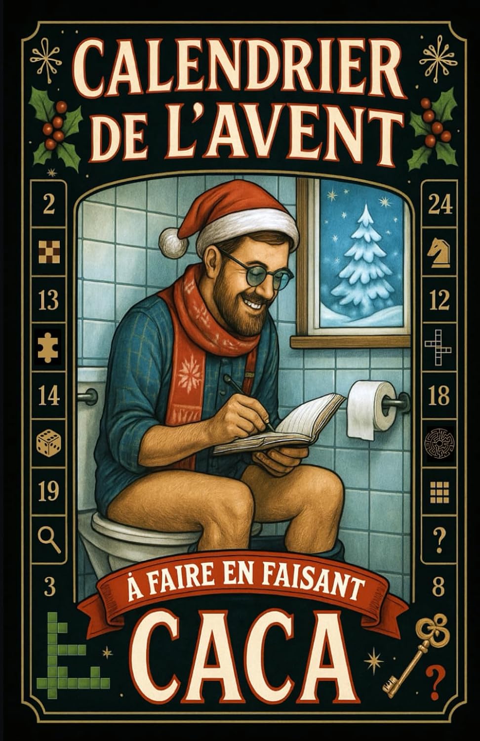 Calendrier de l'Avent « Caca » — 24 jeux, quiz et blagues pour adultes
