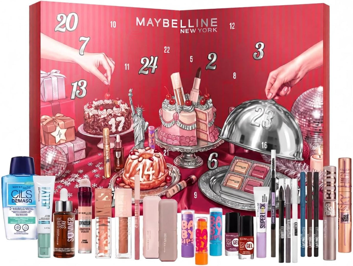 Maybelline New York — Calendrier de l'Avent 2026, 24 produits maquillage