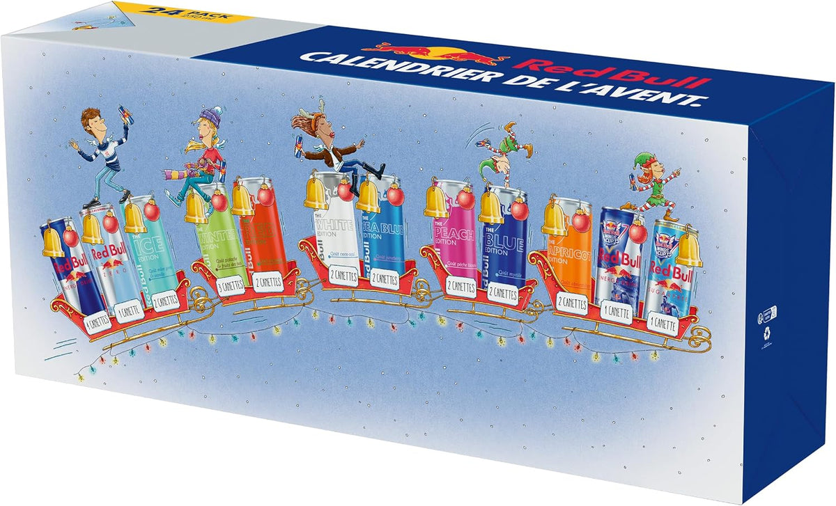 Red Bull — Calendrier de l'Avent 2026, saveurs assorties (24 × 250 ml)